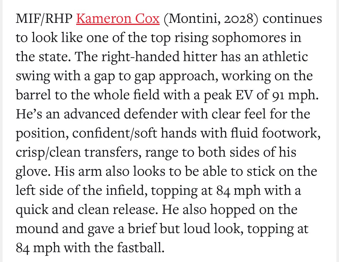 Kam 💎⚾️ (@kameroncox63130) on Twitter photo Thanks for the write up <a href="/PrepBaseballIL/">Prep Baseball Illinois</a>!
<a href="/TopTier_HQ/">Top Tier HQ</a> <a href="/Drajko47/">Dylan Rajkovich</a> <a href="/pistolplante/">Matt Plante</a> <a href="/PB_Uncommitted/">Prep Baseball Uncommitted</a> Thanks for the write up <a href="/PrepBaseballIL/">Prep Baseball Illinois</a>!
<a href="/TopTier_HQ/">Top Tier HQ</a> <a href="/Drajko47/">Dylan Rajkovich</a> <a href="/pistolplante/">Matt Plante</a> <a href="/PB_Uncommitted/">Prep Baseball Uncommitted</a>