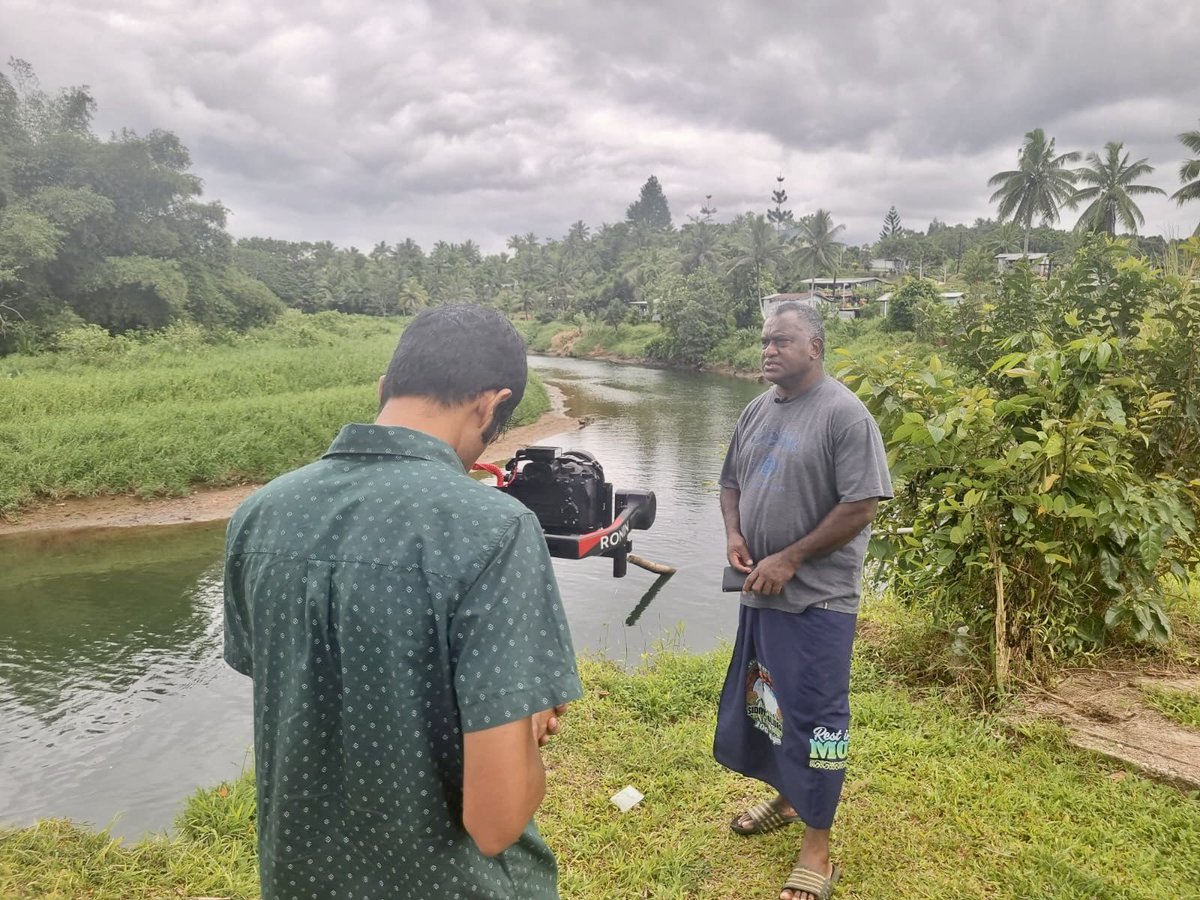 GermanyPacific's tweet photo. The German Embassy is working on a secret project! 🤫🇩🇪
Ambassador Dr Andreas Prothmann joined @gizpacific @VividMedia, @OceanEcoAlliance & the Vuniniudrovu community for a sneak peek.
We can’t spill the beans just yet… but stay tuned! 👀 #projectinthemaking https://t.co/L3QzbVLaMp