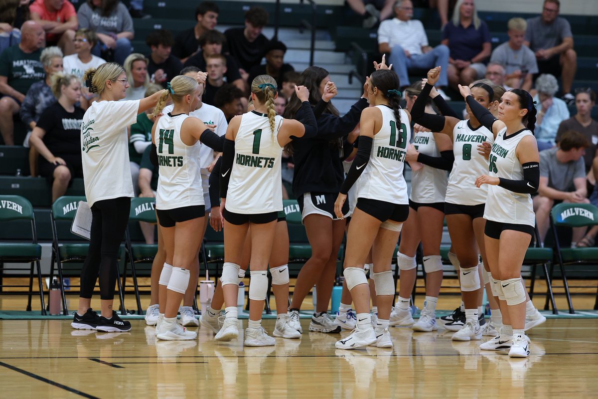 Malvern Volleyball lost 3-1 tonight at home to Ridgewood.