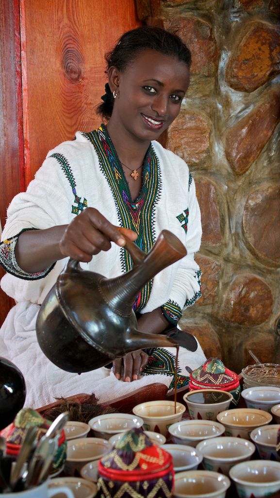 Black people started brewing wild coffee beans locally in Ethiopia around 900AD. It then spread to Yemen who started cultivating it in large scale, before spreading up the Middle East until it finally arrived in Turkey in the 1500s