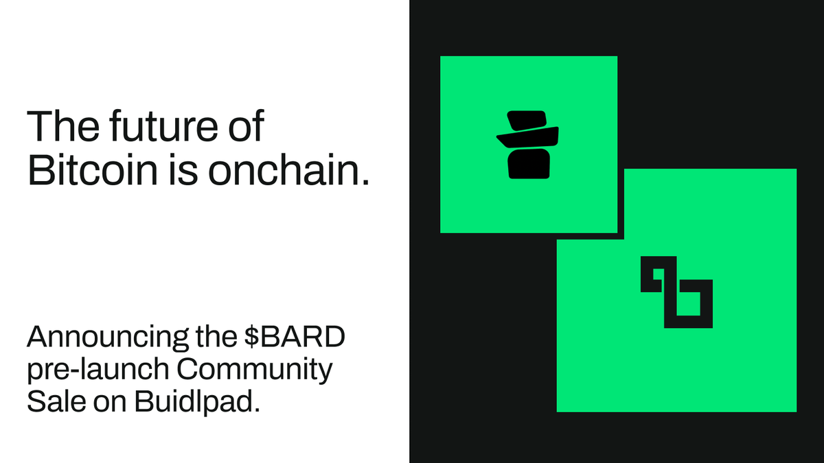 Lombard | LBTC (@lombard_finance) on Twitter photo For the first time, $BARD - the native token of the Lombard Protocol - will be distributed through a pre-launch Community Sale on <a href="/buidlpad/">Buidlpad 🧩 $BARD</a>.
This milestone for Lombard, marks an opportunity for the community to participate in the future of Bitcoin onchain. For the first time, $BARD - the native token of the Lombard Protocol - will be distributed through a pre-launch Community Sale on <a href="/buidlpad/">Buidlpad 🧩 $BARD</a>.
This milestone for Lombard, marks an opportunity for the community to participate in the future of Bitcoin onchain.