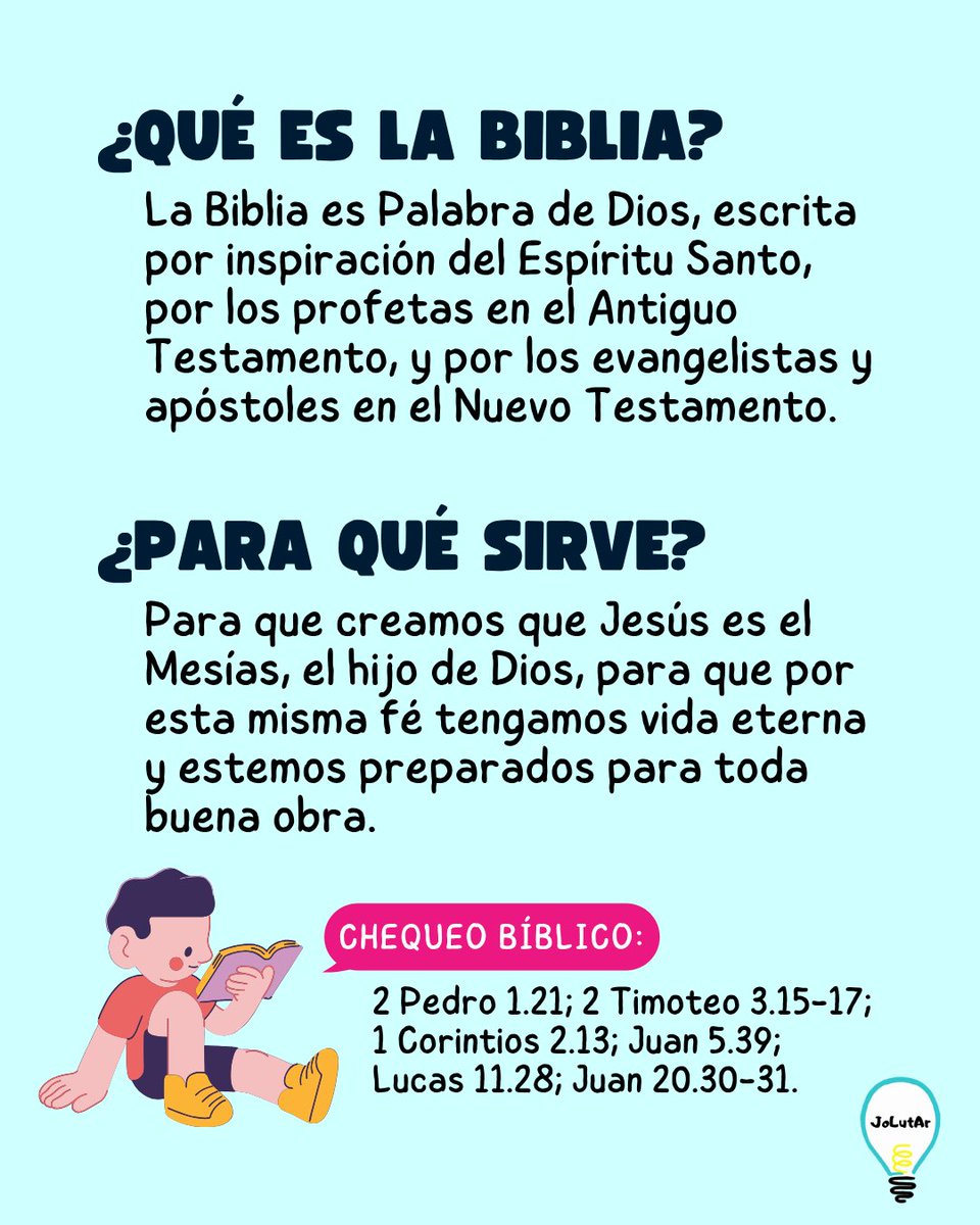 jolutar's tweet photo. ᒪᗩ ᗷᎥᗷᒪᎥᗩ! ¿Qué es? ¿Para qué sirve? Se divide en dos partes, ¿Te acordás cuáles son? ¿Cuál será su tema principal? ¡Esto recién empieza, aprendamos juntos!📖​​🙌 https://t.co/gFqY1G5bck