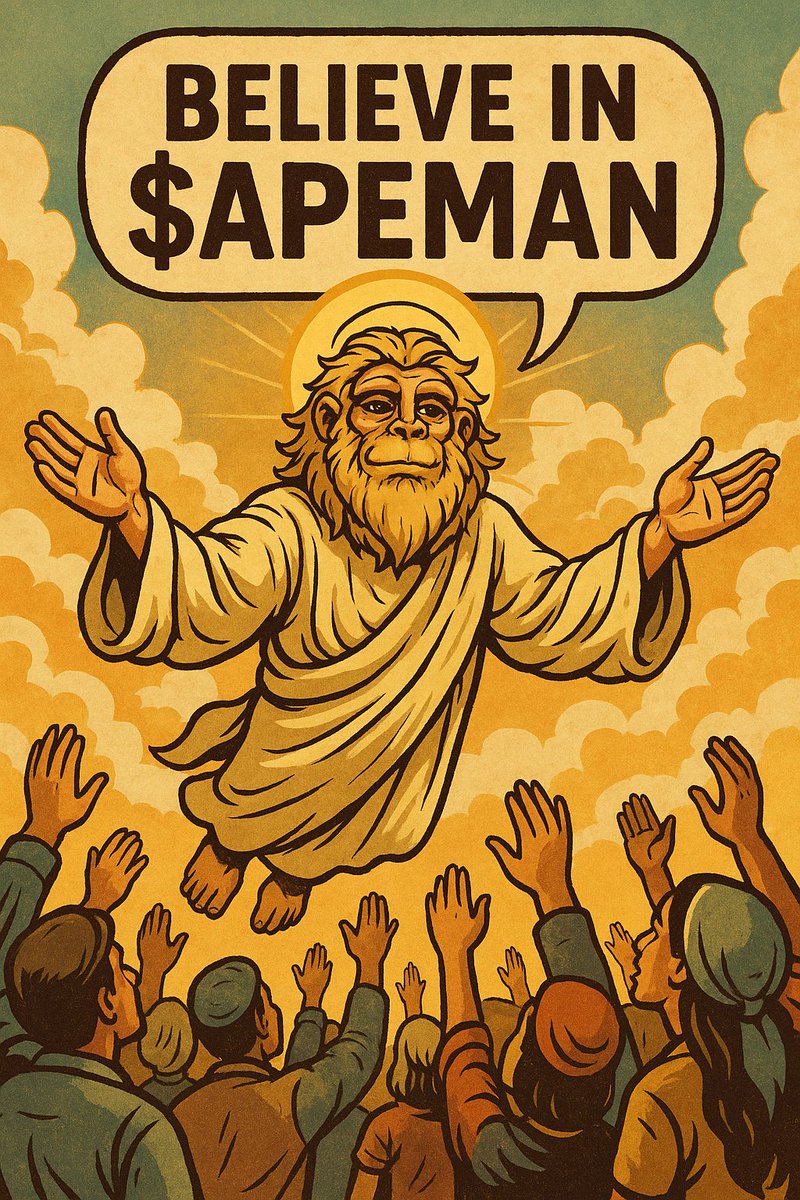 Believe in something. Believe in $APEMAN. 
It might be a good idea to interact with this post.