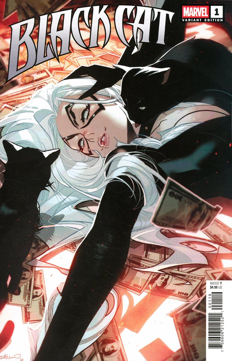 MidtownComics's tweet photo. 🐾✨ #TopVariantTuesday spotlights #BlackCat Vol. 3 #1 with the stunning @SimoneDiMeo_ Incentive Variant!
👉https://t.co/cuaKLrKHGP
Felicia Hardy’s trading heists for heroics—but can the world’s slyest thief really play the hero card?
By superstar ✍️@GWillowWilson and rising talent 🎨@GlebMelnikov8 — a fresh, action-packed chapter begins!
#Marvel #BlackCat #FeliciaHardy #MarvelComics #SimoneDiMeo #VariantCover #ComicCollecting #NewComicBookDay