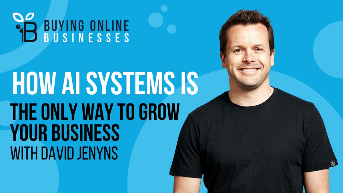 Tired of being stuck in daily tasks? David Jenyns shows how AI + systems let you step back from your business without everything falling apart. Real strategies that actually work! 🎧 Tune in here: hubs.ly/Q03Dl95w0

#AI #SYSTEMology #BusinessGrowth