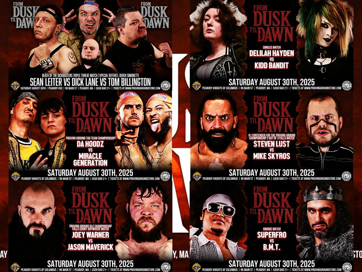 Zachory Léveillée (@apluszach434) on Twitter photo Yall DEFINITELY wanna get your tix! Don't miss this event! Did I mention it's the day before my birthday??? Come celebrate and enjoy some banger wrestling 😘
🎟➡️ProvingGroundStore.com
#ZOAT 🎤
#ZachOfAllTrades
#SupportIndependentWrestling
<a href="/Delilah_Hayden/">Delilah Hayden * デリラ・ヘイデン</a> <a href="/16bitmisfit/">Tom Billington (USA)</a> Yall DEFINITELY wanna get your tix! Don't miss this event! Did I mention it's the day before my birthday??? Come celebrate and enjoy some banger wrestling 😘
🎟➡️ProvingGroundStore.com
#ZOAT 🎤
#ZachOfAllTrades
#SupportIndependentWrestling
<a href="/Delilah_Hayden/">Delilah Hayden * デリラ・ヘイデン</a> <a href="/16bitmisfit/">Tom Billington (USA)</a>