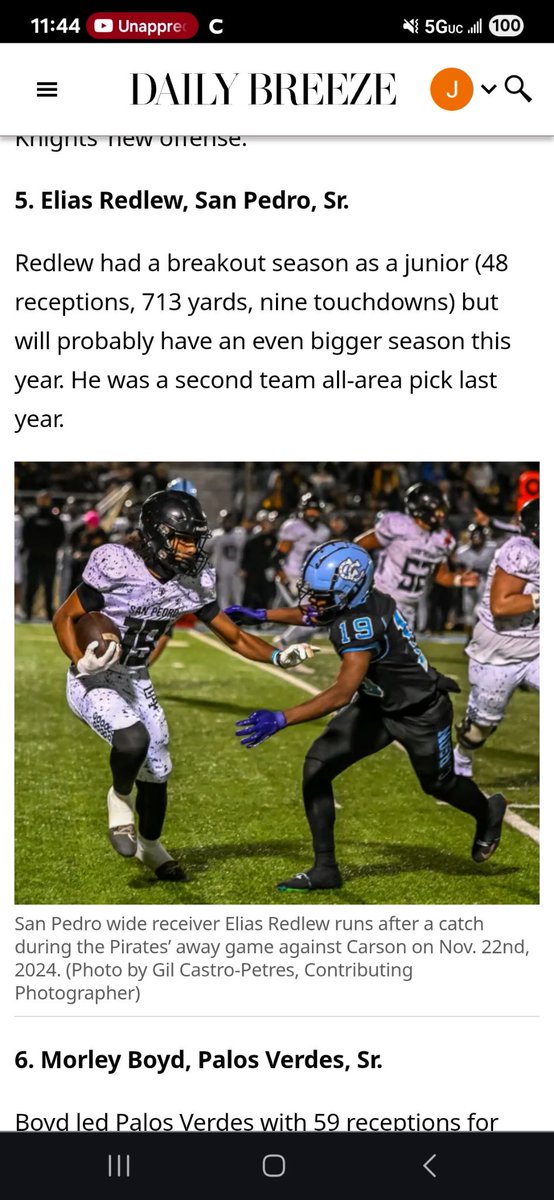 Elias Redlew (@eliasredlew) on Twitter photo Blessed to be recognized as one of the top 5 best receivers in my area. Thank you to all my coaches and family that got me in this position. Lastly #AGTG. <a href="/CoBasslikdafish/">Kris Bass 🇵🇷</a> <a href="/CIFLACS/">CIF LA City Section</a> <a href="/CDublins14/">Corey Walsh</a> <a href="/LACitySection/">City Section News</a> <a href="/TheRBCoach/">CoachCordell Landers</a> <a href="/CoachDomCosta/">Coach Dom Costa</a> <a href="/SPPirateFB/">San Pedro Pirate Football</a> Blessed to be recognized as one of the top 5 best receivers in my area. Thank you to all my coaches and family that got me in this position. Lastly #AGTG. <a href="/CoBasslikdafish/">Kris Bass 🇵🇷</a> <a href="/CIFLACS/">CIF LA City Section</a> <a href="/CDublins14/">Corey Walsh</a> <a href="/LACitySection/">City Section News</a> <a href="/TheRBCoach/">CoachCordell Landers</a> <a href="/CoachDomCosta/">Coach Dom Costa</a> <a href="/SPPirateFB/">San Pedro Pirate Football</a>