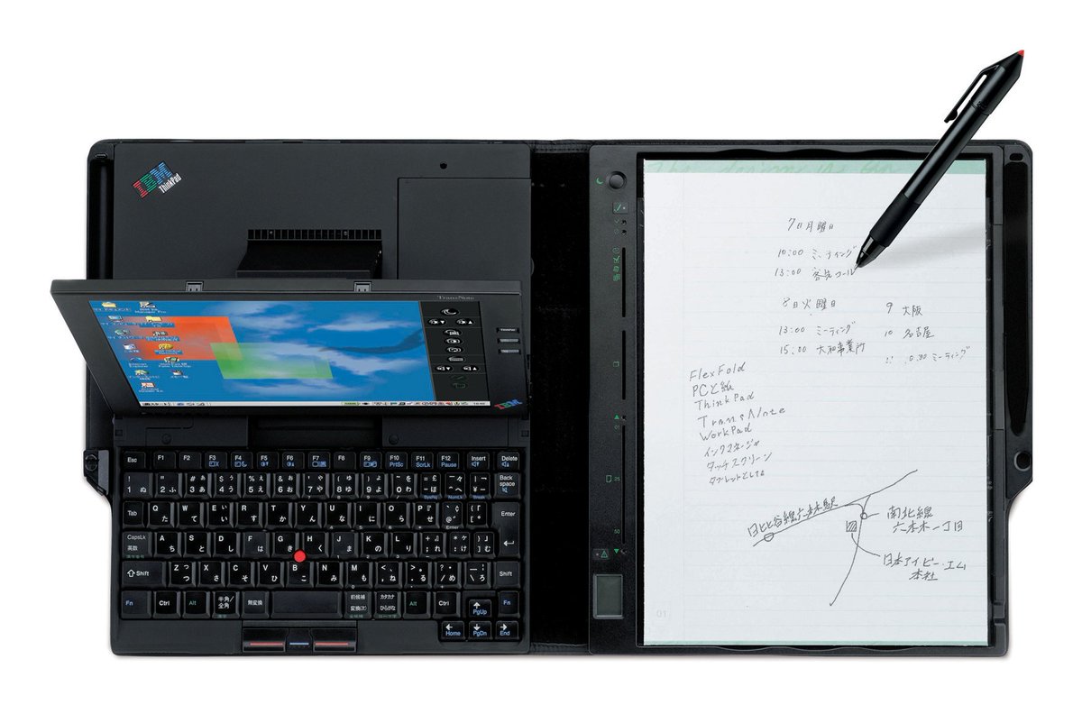 CatTyped's tweet image. TIL that the best IBM ThinkPad product ever is called the TransNote

en.wikipedia.org/wiki/ThinkPad_…