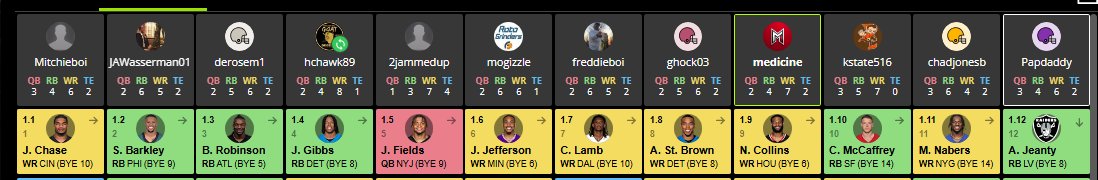 Justin Fields round 1. Get your guy I guess