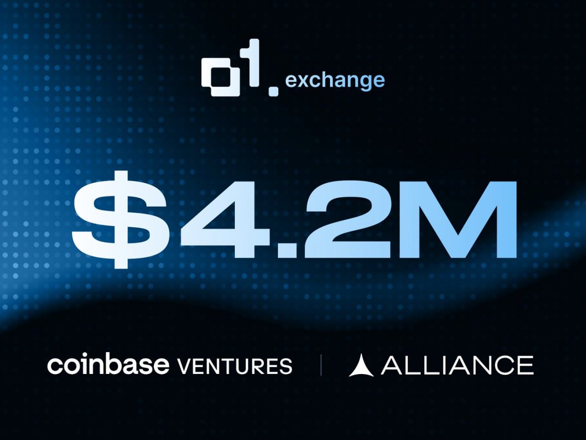 o1 Exchange raised $4.2M led by Coinbase Ventures 

• Ultimate trading terminal for all traders 
• Fast execution , intuitive interface 
• From beginners to pros, 

🔻Go to Here :-
o1.exchange/@build
🔹Create Account WITH email
🔹Click Reward 
🔹Claim OG Trader Badge