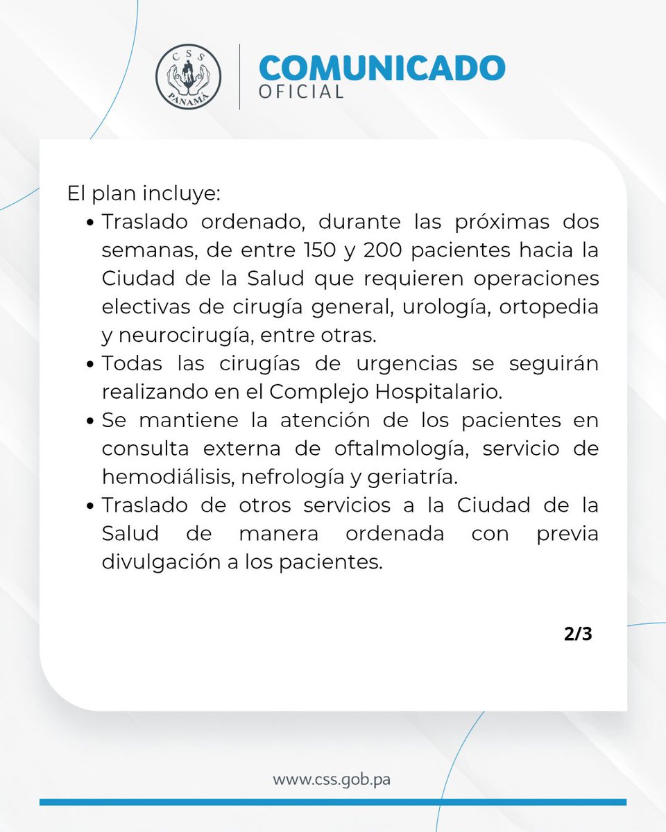 CSSPanama's tweet photo. #ComunicadoCSS | Complejo Hospitalario activa plan de contingencia ante ruptura de tubería que afecta el suministro de agua potable. https://t.co/SP78FMKSgv