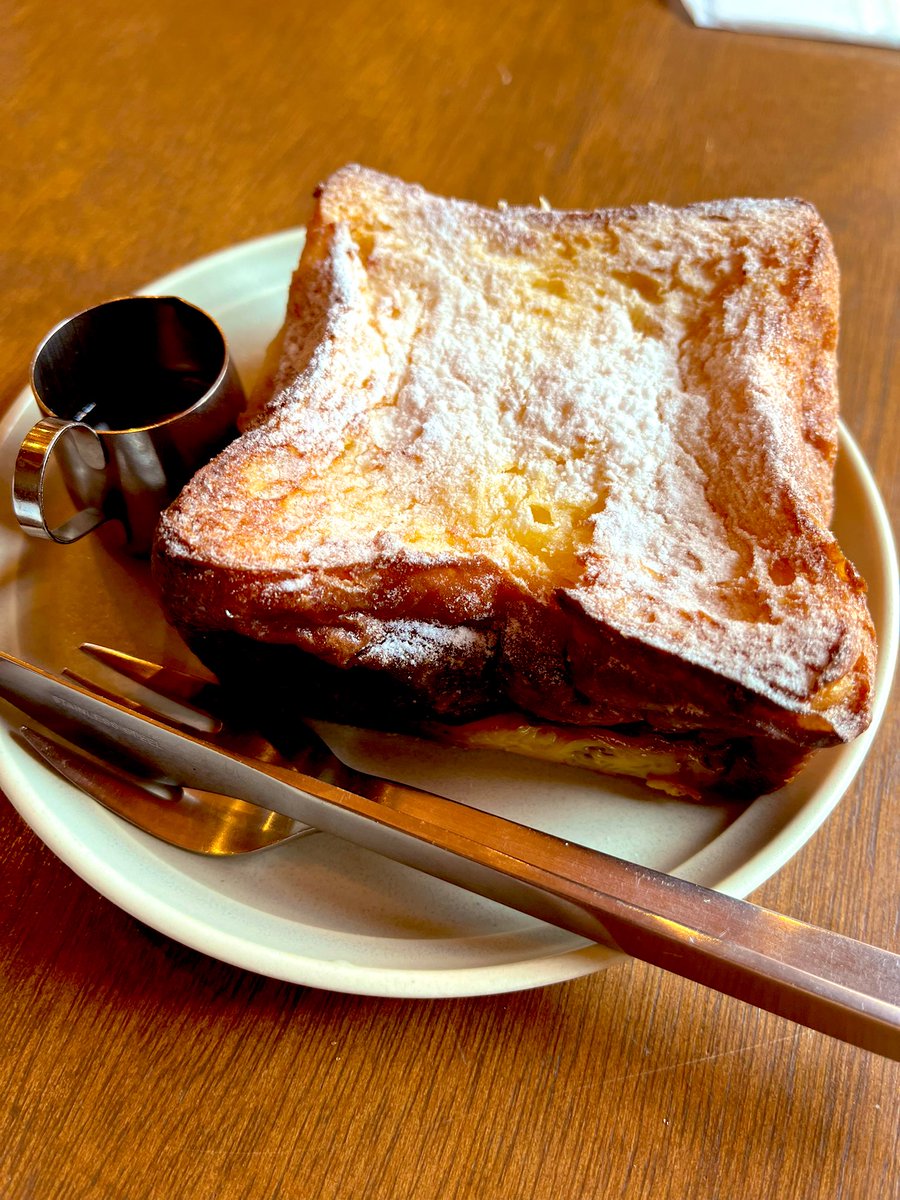 takiyama_haru's tweet image. 一軒目

モーニングと
とろとろフレンチトースト❤️
#BREADESPRESSO