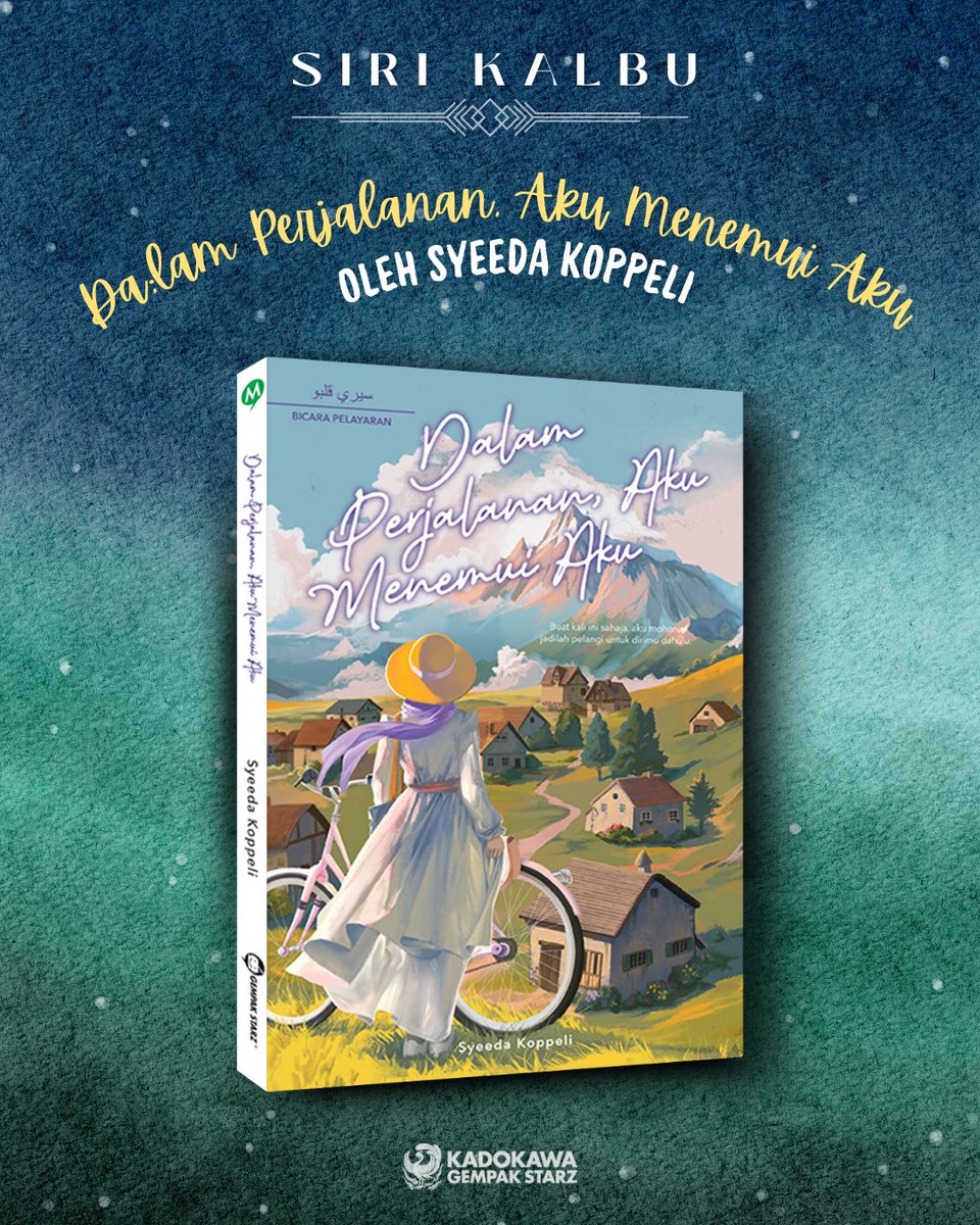 ✨ JUDUL TERBAHARU ✨
Siri healing kami bertambah lagi! 🌸
Kini tiba giliran Siri Kalbu yang ke-10 untuk yang mencari dirimu sendiri... 😍

📖 Dalam Perjalanan, Aku Menemui Aku
✍ Karya Syeeda Koppeli

Kini di pasaran ‼