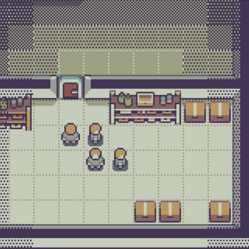 I've updated the pantry sprite and added a new cardboard box. #pixelart #gamedev
