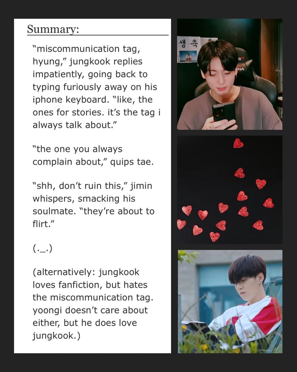 sugakookd's tweet photo. #yoonkook #ynkk fic

miscommunication is the enemy
rated: t
wordcount: 900
tags: au, implied smut, established relationship(s), crack humor, boys in love who flirt audaciously, (mis)communication(?)

https://t.co/fAmGbGiDGL https://t.co/BsavxYkVbf