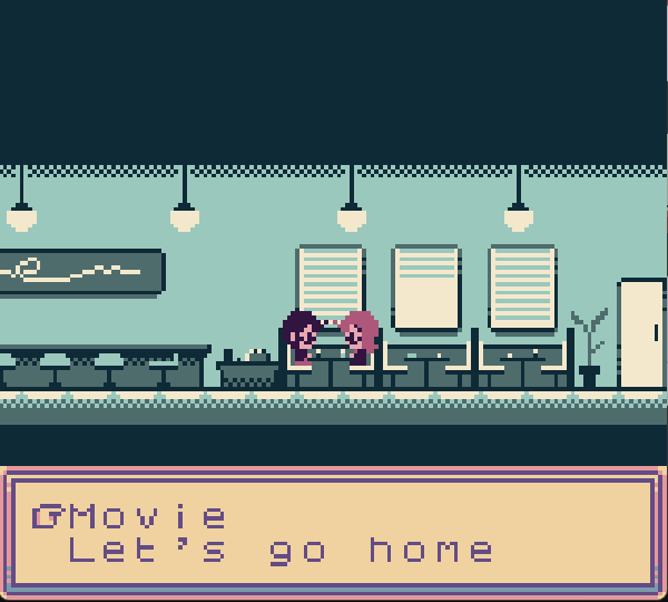 emwky_'s tweet photo. Very different from what I usually do, but I made a game for my partner and I's anniversary using #gbstudio https://t.co/UYgUzdslPS