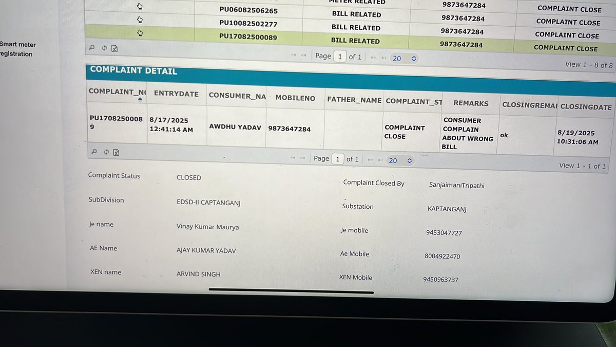 csyadav80's tweet photo. @PuVVNLHQ @puvvnlazamgarh @puvvnl_azamgarh @CMOfficeUP @jagograhakjago , without resolving the issue the complaint got closed and got a message that your complaint no PU17082500089 has been resolved. What a service you are doing. How come without resolving the issue the complaint is getting closed? https://t.co/knAfmMluH1