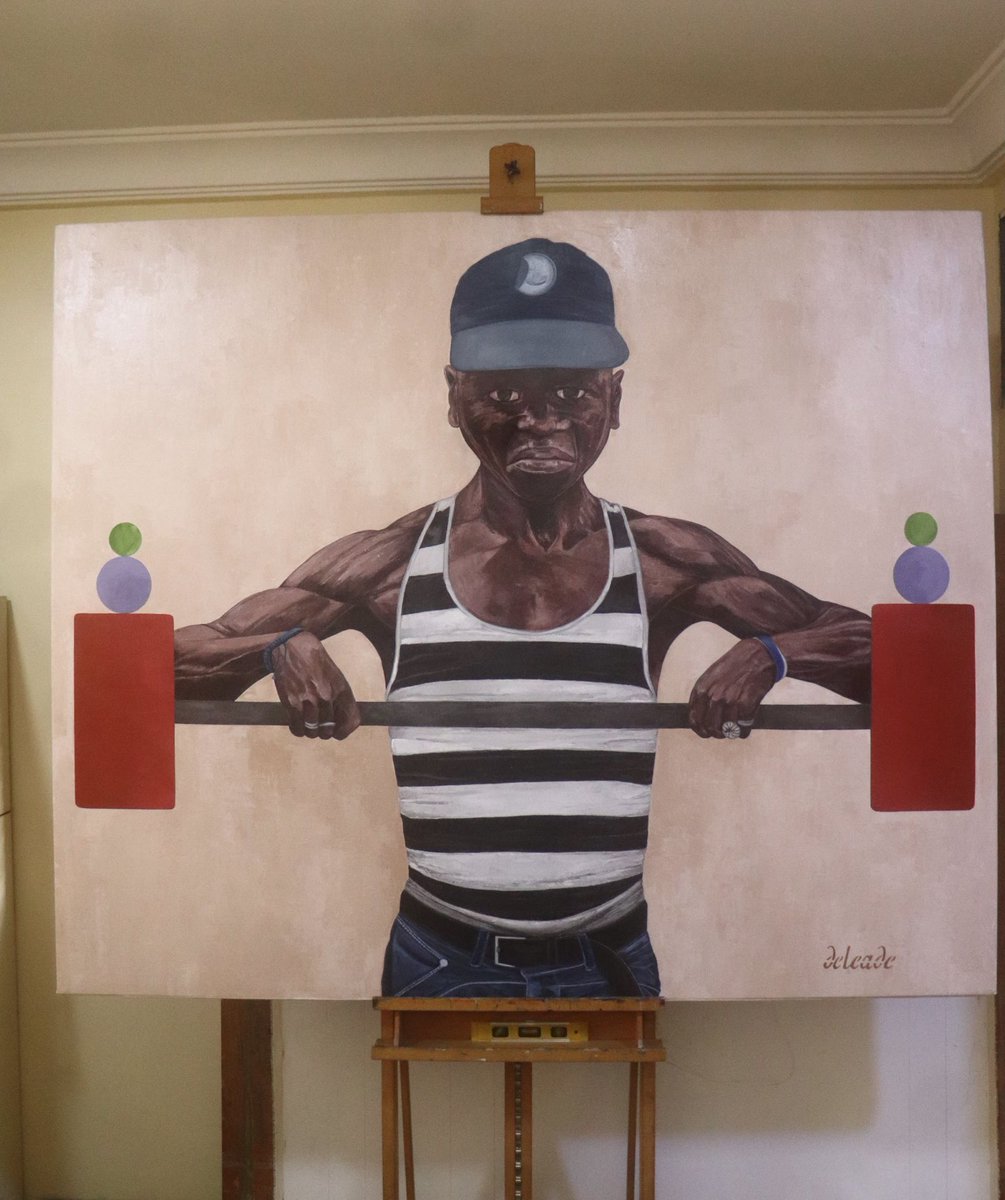 _deleade's tweet photo. I’M MY OWN MOTIVATION | Acrylic on canvas | 5ft x 6ft/153cm x 183cm ( Perseverance in obscurity) https://t.co/2nySXeoHQs