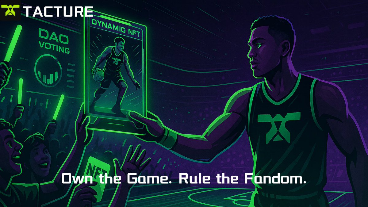 🏀 Tacture isn’t just a fan platform — it’s FanFi in motion.

⚡ Dynamic NFTs, DAO governance, and cross-chain scalability put fans at the center of the economy.

Own it. Shape it. Live it. 🌐

#Web3 #FanEconomy #Tacture