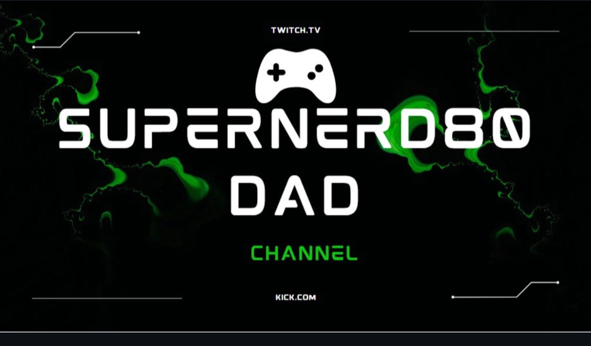 Supernerd80dad's tweet photo. If anyone interested in following me on streaming gaming channel, where I will show some gameplay of new games and also, I will play some old games as well. #twitch #kick https://t.co/8jNyjbYYjf