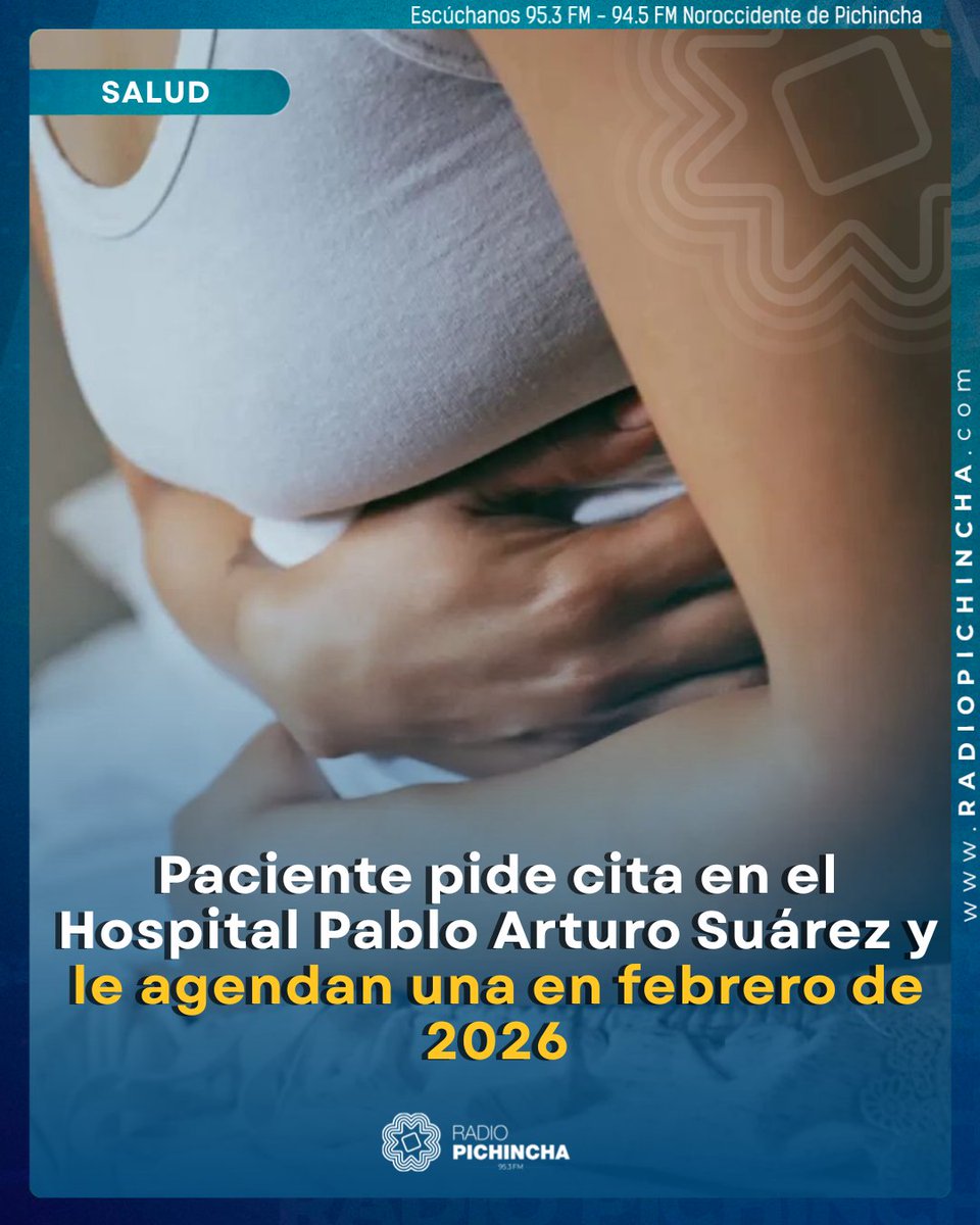 radio_pichincha's tweet photo. 👥 #Salud | Este 19 de agosto de 2025, la paciente pidió una cita en el hospital público, debido a que tiene cálculos en la vesícula. Sin embargo, se decepcionó cuando vio que le agendaron el turno para el próximo año.

En el centro le indicaron que debía hacerse una ecografía. Le explicaron que, si se la realizaba a través de la red pública de salud, el proceso sería “muy demorado”. 

Con los resultados en mano, regresó al Centro de Salud. Ahí le hicieron una transferencia al Hospital Pablo Arturo Suárez, ya que necesita una operación por cálculos en la vesícula.

Más detalles ⤵️ https://t.co/M6hQfAqm1d