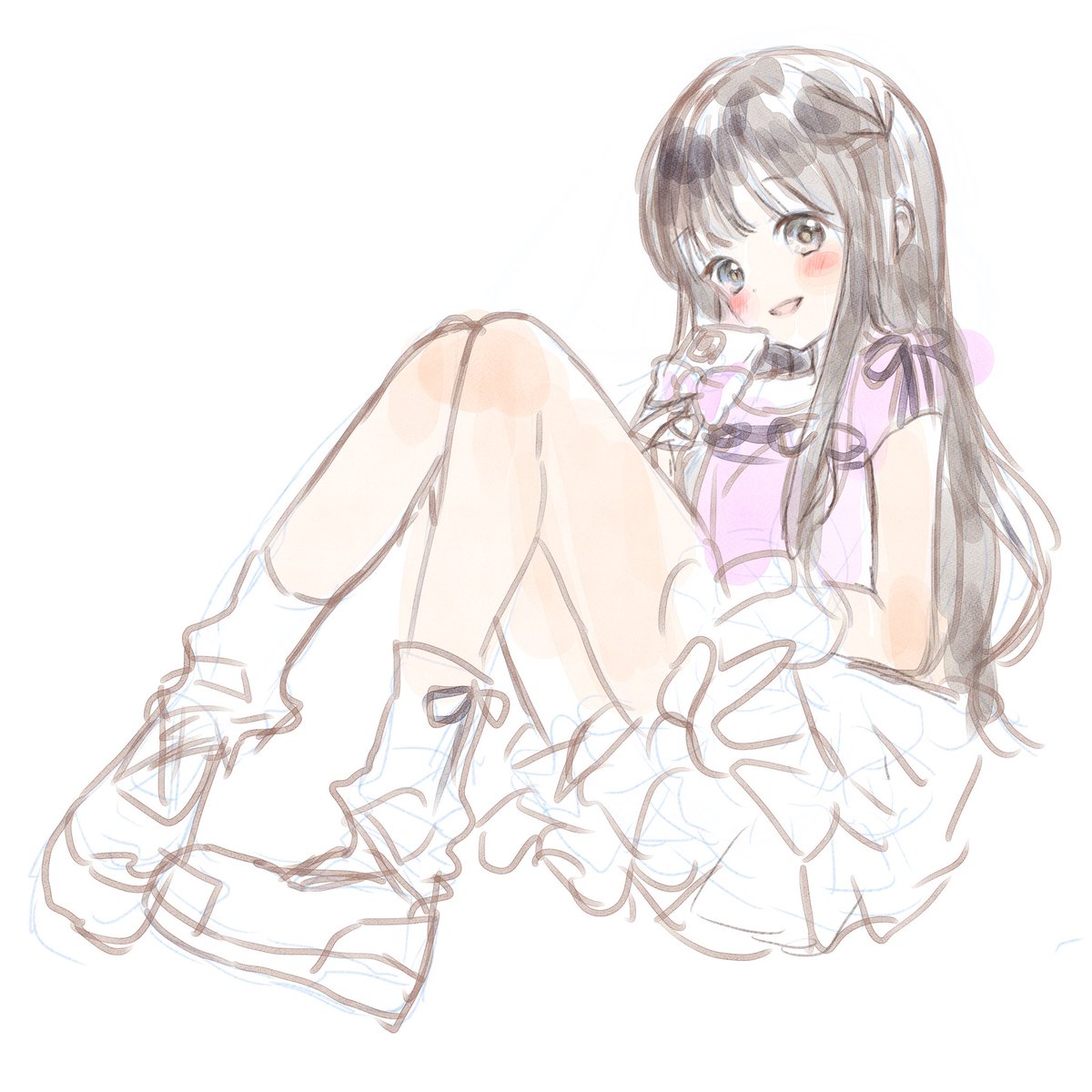 「Instagramストーリーにのせてたらくがきです」|池田春香のイラスト
