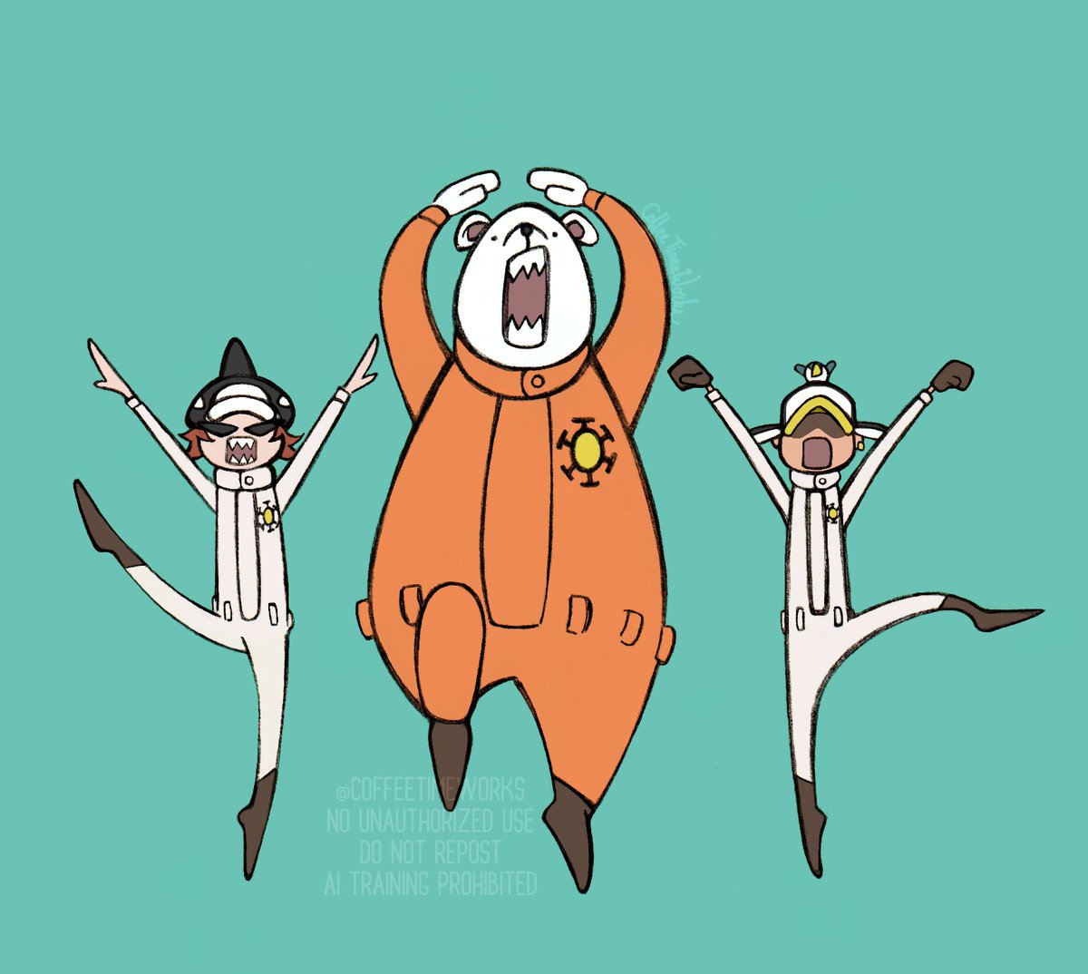 CoffeeTimeWorks's tweet photo. 🐧🐬🐻‍❄️セット https://t.co/TsmGUJPRLC