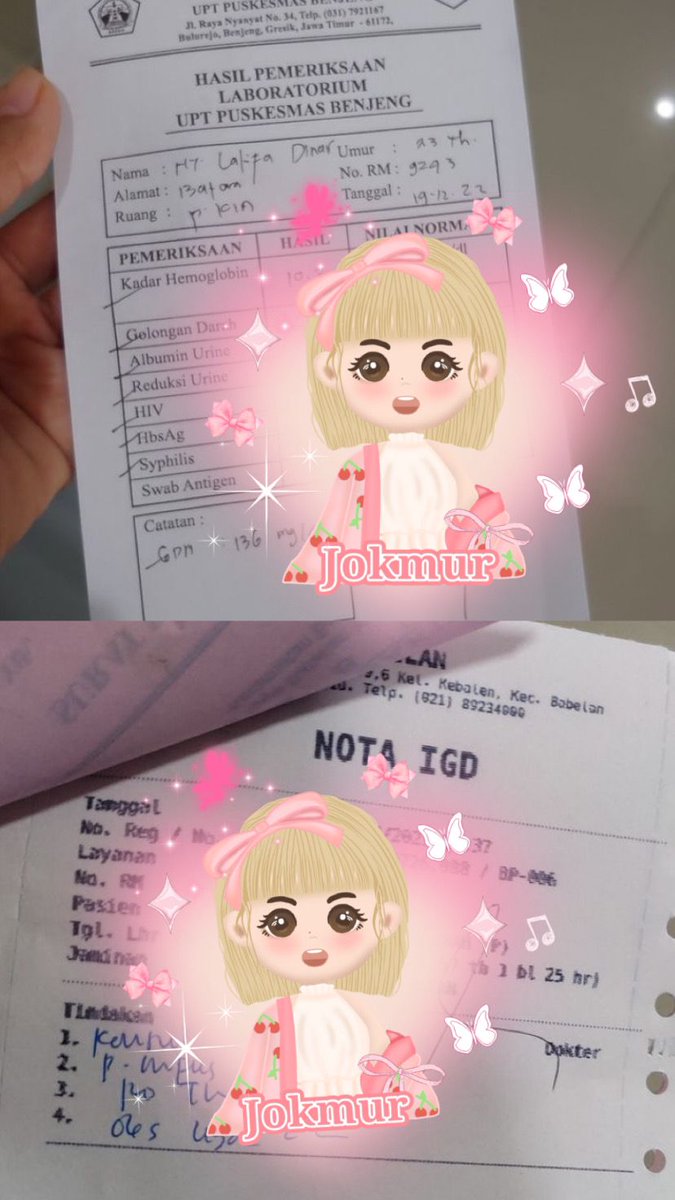 Halo sayang surat sakit open lagi ya😍
surat Sakit, dokter
Kontrol/berobat
Surat sehat 
Surat diagnosa
Resep obat
Rawat inap
Psikologi
Rujukan
Kwitansi/invoice
Hasil laboratorium
Surat lain request
✅Stempel basah (klinik / dokter)
✅Dokter sesuai fakes/rs
#zonauang #zonajajan