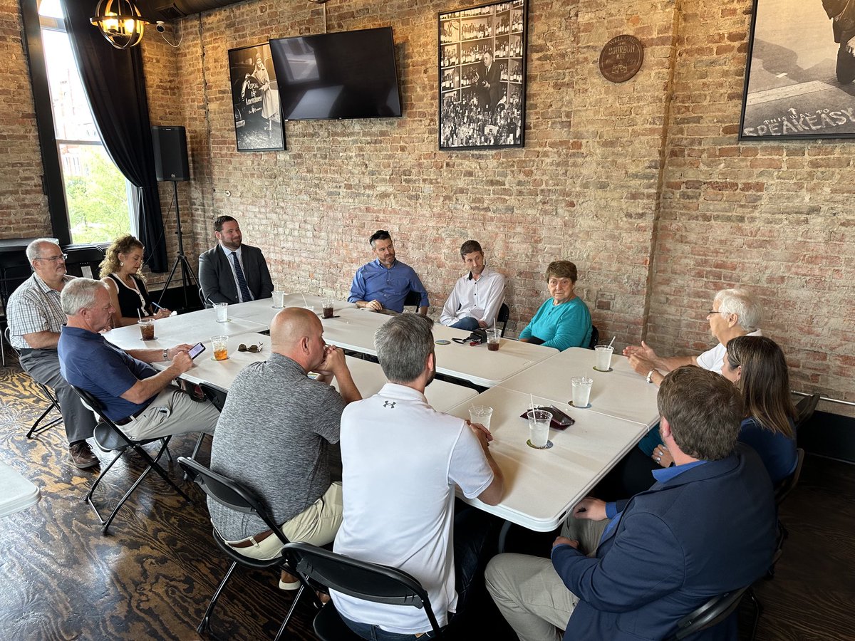 US Senator Todd Young updated area legislators and community leaders in Shelbyville today.  Medicaid and agriculture were among the subjects discussed.