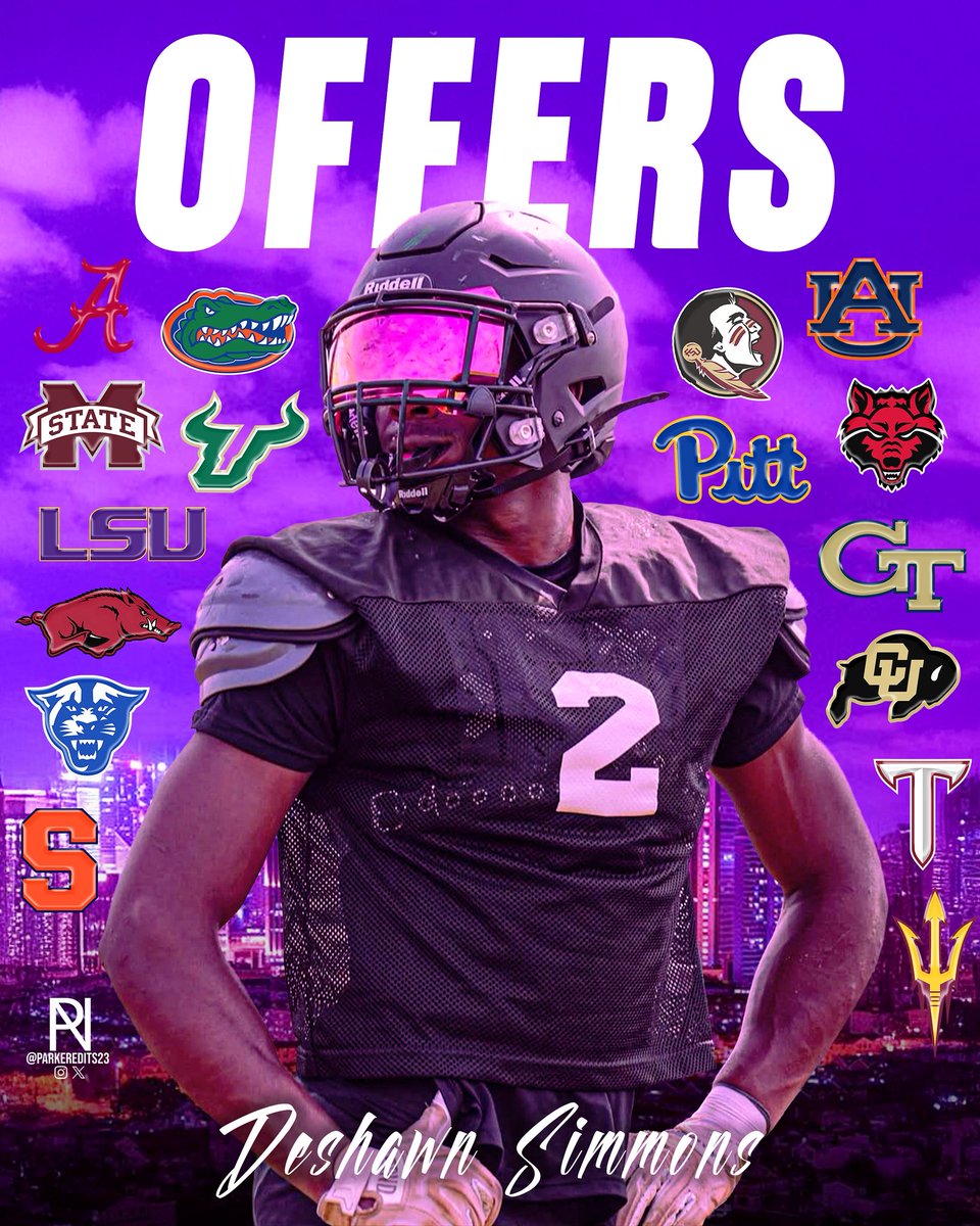 ๐๐๐ง๐ ๐๐งโ๐จ ๐๐๐๐ฉ๐จ (@parkeredits23) on Twitter photo Offers on the table thus far for Elite Class of 2028 LB Deshawn Simmons. (<a href="/deshawnsimmons_/">Deshawn Simmons</a>)
-
Deshawn goes to Harlan High School, and heโs just getting started. He is 6โ3 230lbs and he is one to watch out for!
-
Where should Deshawn go?!๐ค
<a href="/BrandonHuffman/">Brandon Huffman</a> Offers on the table thus far for Elite Class of 2028 LB Deshawn Simmons. (<a href="/deshawnsimmons_/">Deshawn Simmons</a>)
-
Deshawn goes to Harlan High School, and heโs just getting started. He is 6โ3 230lbs and he is one to watch out for!
-
Where should Deshawn go?!๐ค
<a href="/BrandonHuffman/">Brandon Huffman</a>
