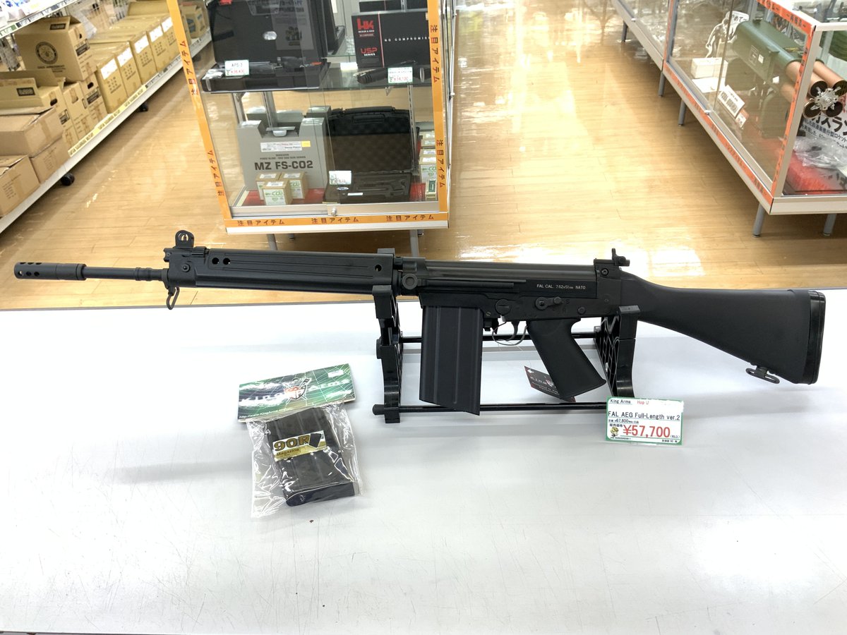 tamtamsagami's tweet photo. 【#ミリタリー】
#KingArms FAL AEG Full-Length ver.2
キングアームズより #FAL の電動ガンが登場!
10年以上ぶり?めちゃ久しぶりの商品です
お見逃しなく!!
#電動ガン #サバゲー #バトルライフル
#タムタム相模原店 https://t.co/Ds7MY50Nar