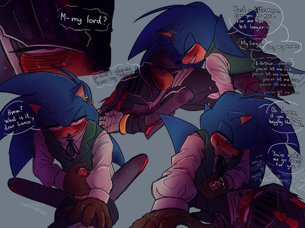 #TopSonicWeek25 day 7: Overstimulation/Orgasm denial/Ruined orgasms
A king who teases his beloved knight 👑🖤

#Sonadownsfw #sonicnsfw