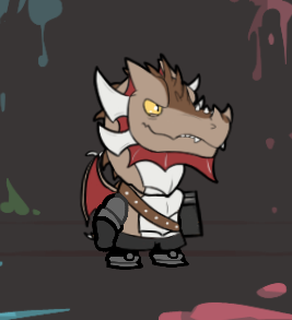 SkyboundTerror's tweet photo. After many days of drawing on and off, he's finally done! Ignavus is now in a small, scrunkly form for the sake of leveling the playing field while burning down enemies in Castle Crashers. 

Try him out! 
#castlecrashers https://t.co/wQFSJMRcKp