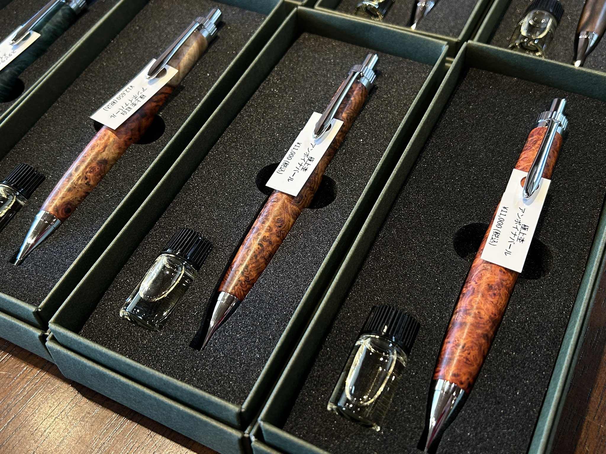 富士瘤Craft 花梨紅白瘤杢 本花梨瘤杢紅白極上 シャープペンシル | あけぼの工房