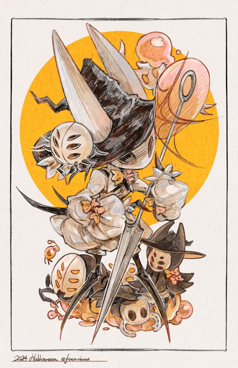 fioco_virus's tweet image. #SilkSong 
hornethornethornet