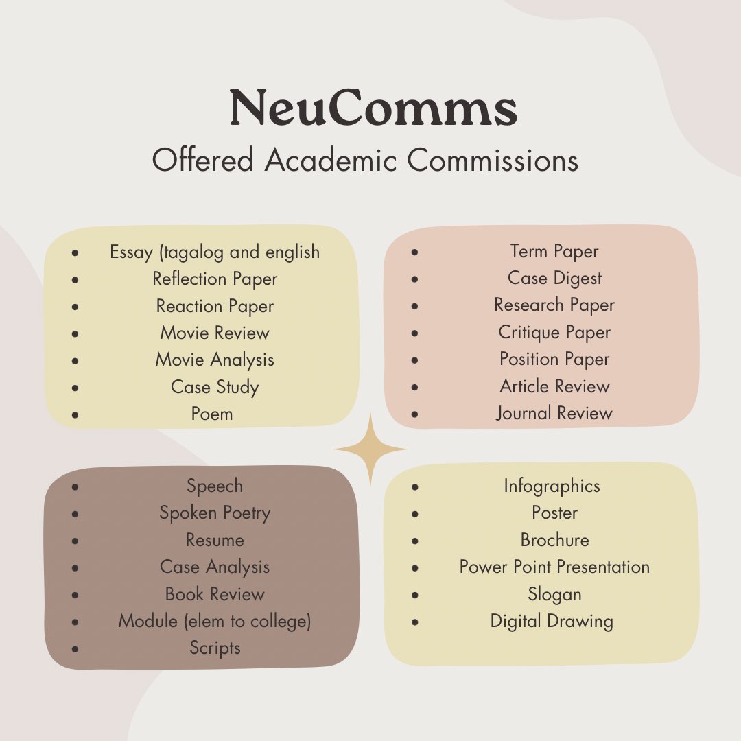 AcadAyii's tweet image. ✨ academic paper? open for rush academic commission

essay speech case study analysis digest write ups article journal movie review reflection reaction research paper poem spoken poetry tula talumpati poster infographics rrl lf commissioner blackpink critique term position paper