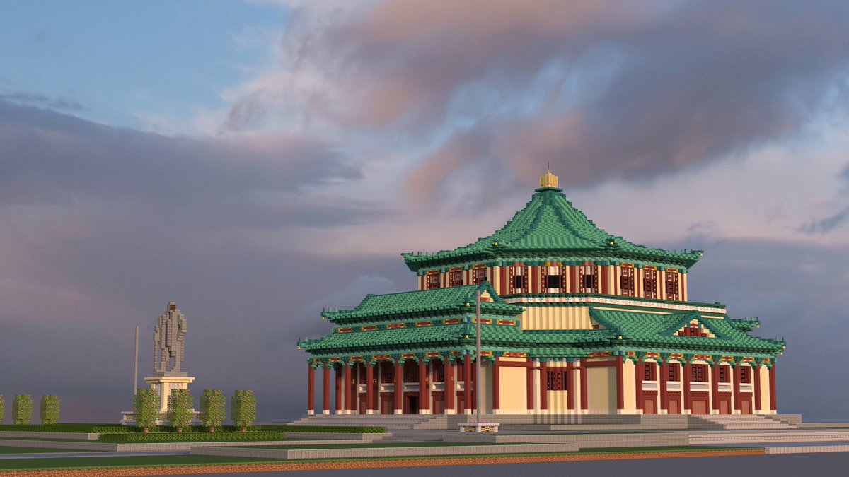 sodaTSN's tweet photo. 【Minecraft】柒北中山纪念堂
#Minecraft #Minecraftbuilds
#GNwork https://t.co/rMF2Cimapv