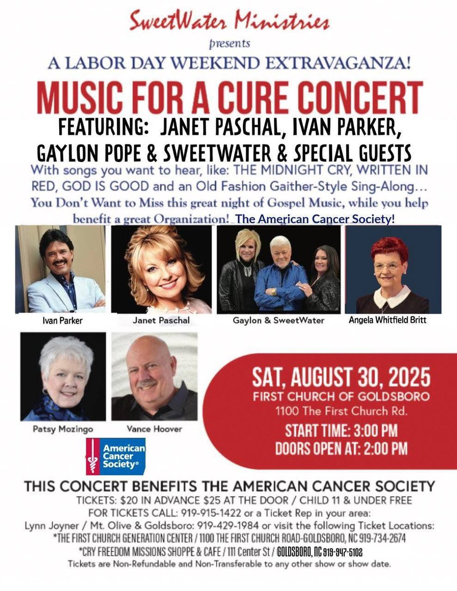 August 30th, 3:00 pm
Tickets: 919-915-1422