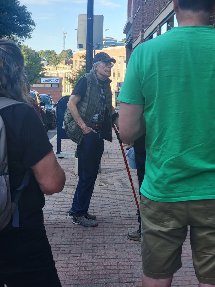 Steve, you appear to have stepped out of The Stand yourself here... 
I'm certain it was a grand night with everyone there.
Vist StephenKingCatalog.com and pick up New Tales From Stephen King's THE STAND, THE END OF THE WORLD AND WE KNOW IT. 
Photo courtesy of Frank Spinney 👏