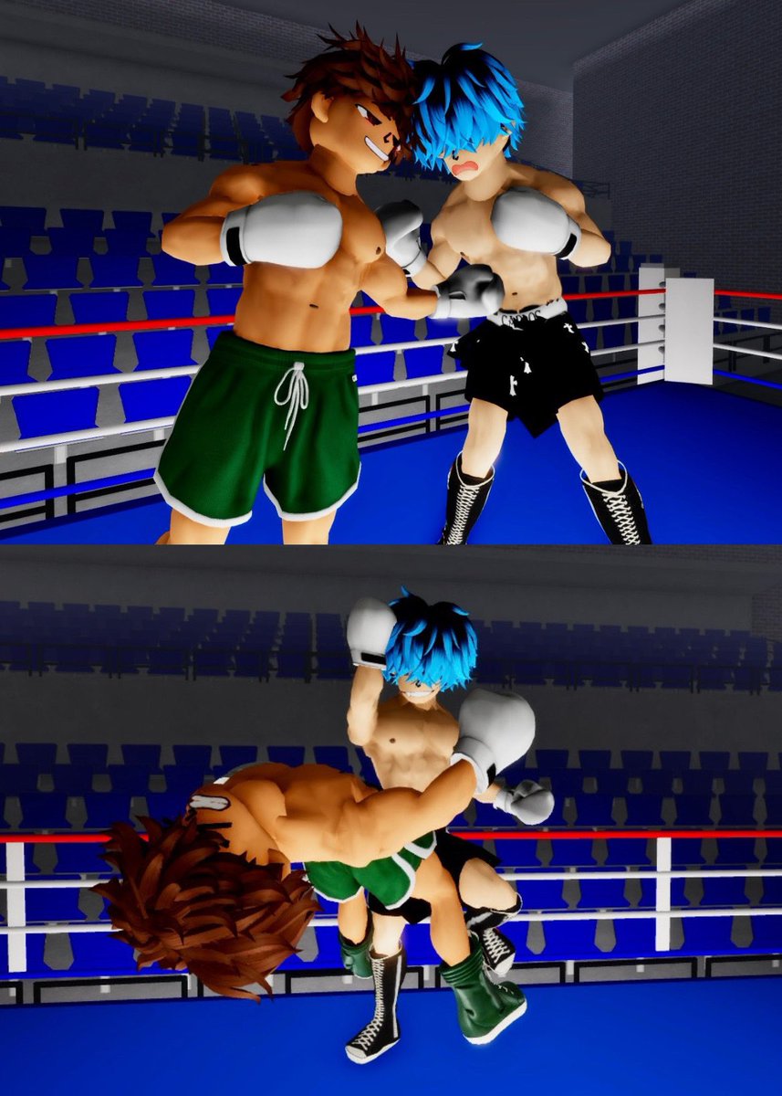 fighterboyzzz's tweet photo. Had to run a match with @sneakysombra ’s OC🔥 Dude came out swinging and had Gio seeing stars 💫👊🏽

#kinkfighting #gayroblox #digitaldominance #boxingoc #domfight #gay #gaystylizedviolence #wrestling #fypシviral #Roblox https://t.co/QQIi4GAegQ