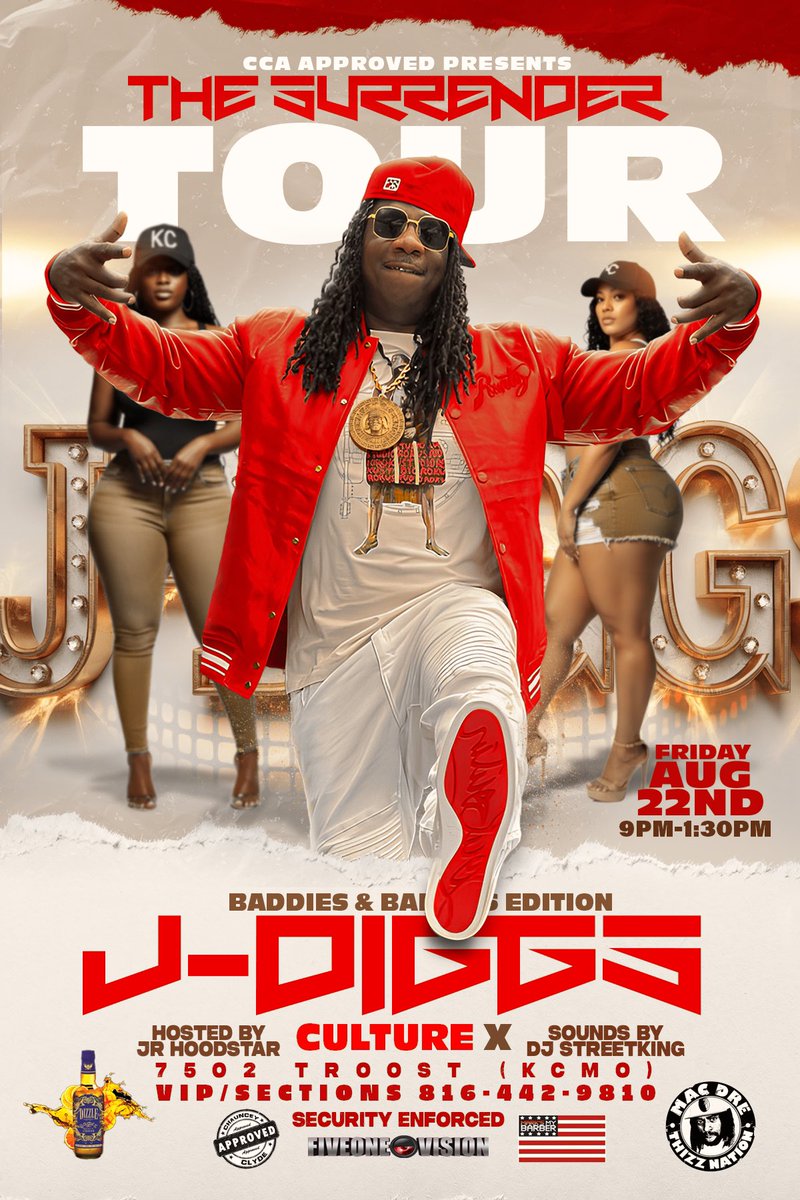 MMBliving's tweet photo. #JDIGGS #SurrenderTour MAKES ITS STOP IN #KansasCity THIS SATURDAY AT #CultureX 7502 TROOST 🔥
#VIP TEXT 816-442-9810
GET TICKETS NOW👉🏽 https://t.co/OtHsa6jMAW https://t.co/ajckTMqJFq