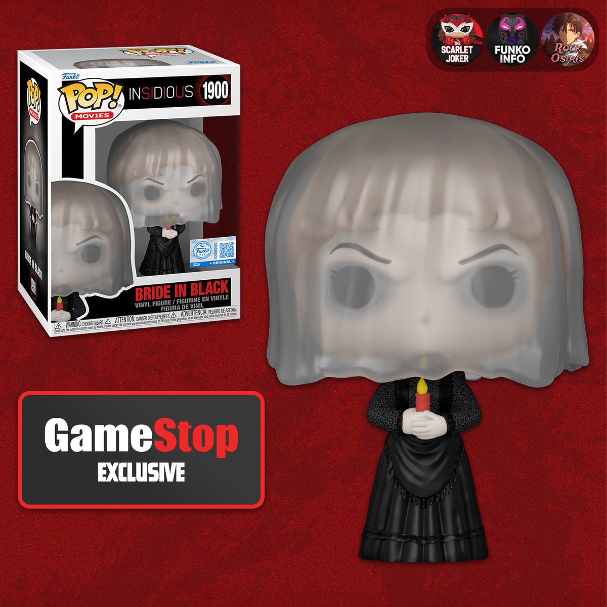 ScarletJokerTWT's tweet image. First look at new GameStop Exclusive Insidious Bride in Black Pop! 
#Funko #FunkoPop #Insidious #Horror