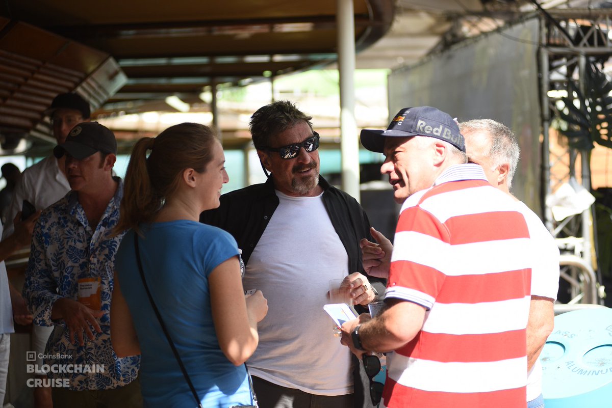 2017 Blockchain Cruise was unforgettable.
Chatting with John McAfee? A surreal highlight.
I rarely attend conferences (introvert problems 🙃),
but if there's one you think is worth showing up for—
DM me.

#Bitcoin  #Blockchain #Conferences #JohnMcAfee