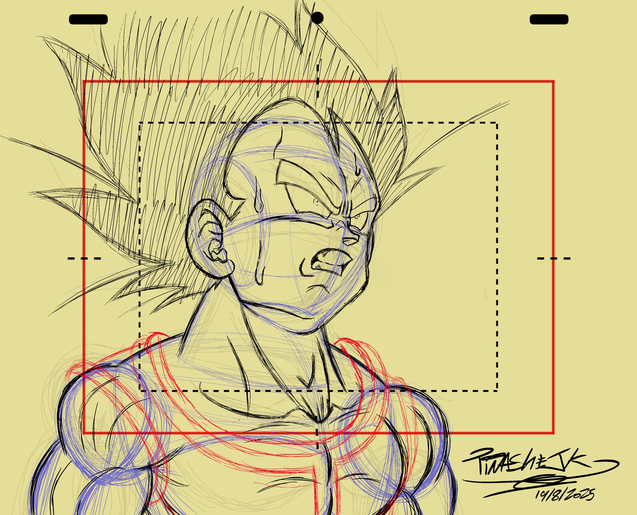 ドラゴンボール ベジータ スケッチ Vegeta Blue Evolution 🔥 . . Tools ~ graph 1000 mechanical