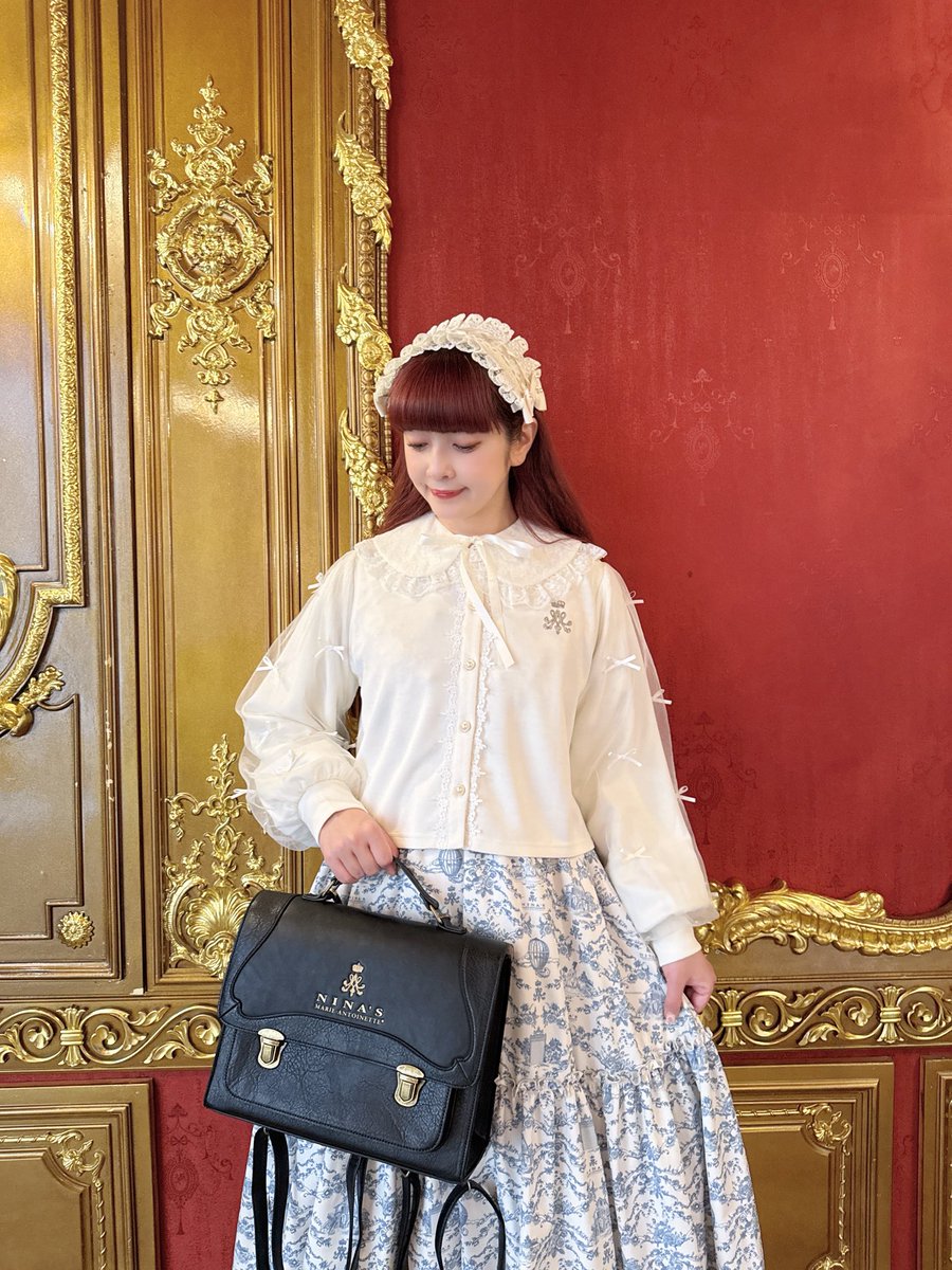 袖にチュールにリボンいっぱいついたカーディガン可愛すぎる🎀🌹 #しま