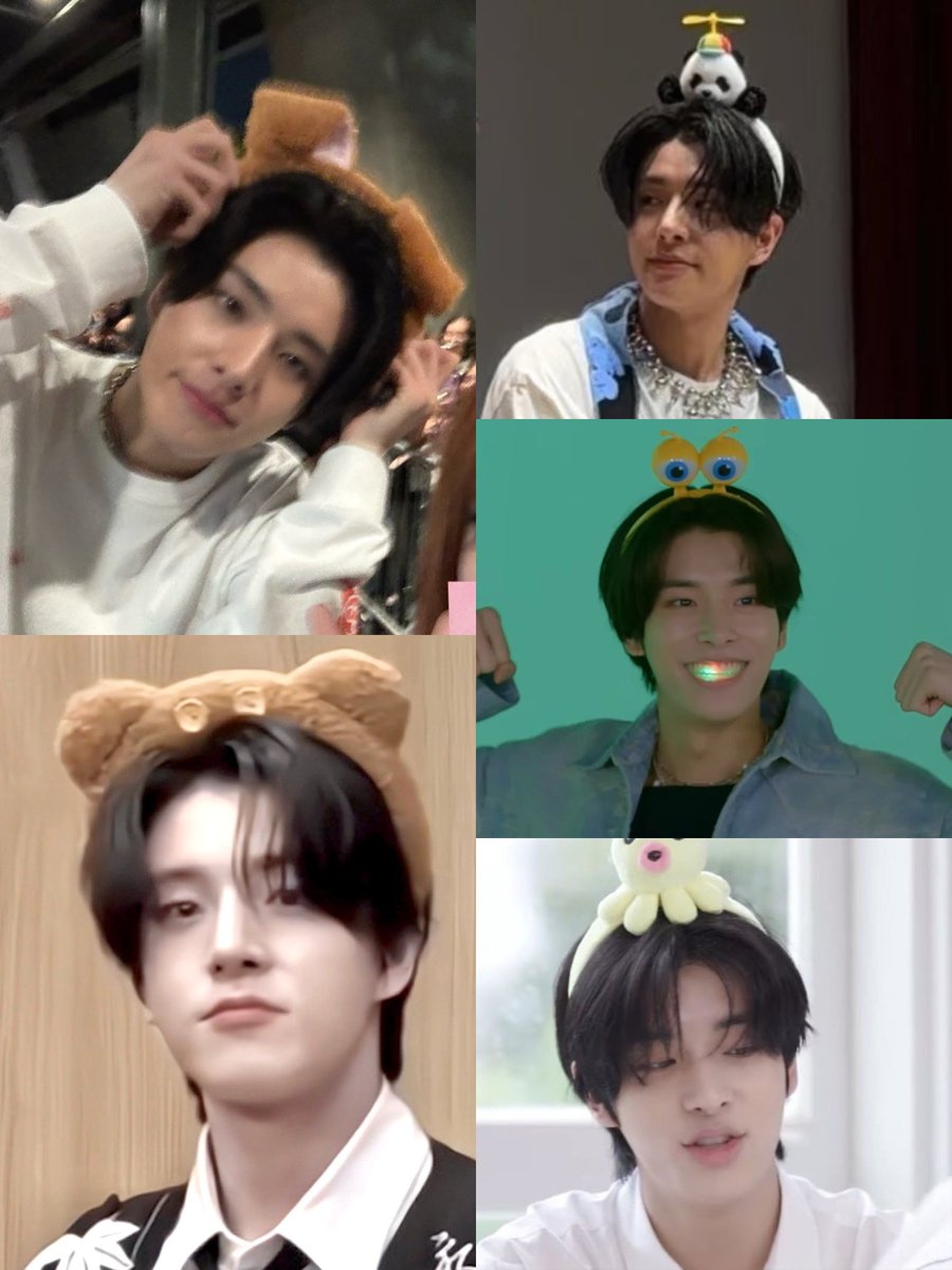 just Jake and his cutie headbands 😖🤏 from teddy bear to panda to octopus… but the cutest one is still HIM 🧸🐼🐙💘😭🫶🫳🫳🫳