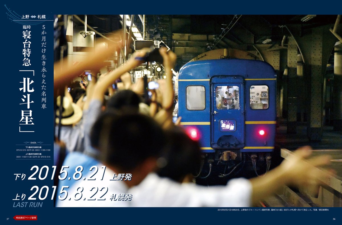 明日8月21日、下り「北斗星」最終列車の出発から10周年を迎えます。10