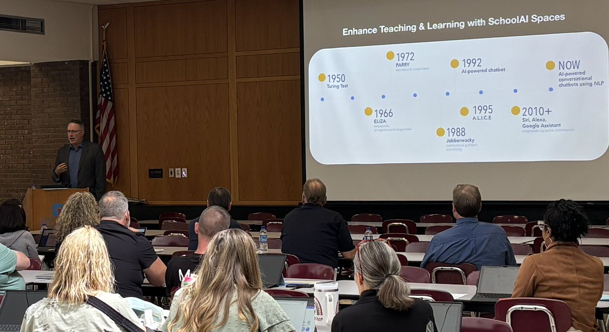 Kicking off #InServiceDay with purpose and progress!
Huge thanks to our presenters &amp; Michael Stein for helping launch <a href="/GetSchoolAI/">SchoolAI</a> and support our educators in embracing the future of teaching.
Here’s to a year of growth, innovation &amp; collaboration!
#SchoolAI #FutureReady #AIinEd