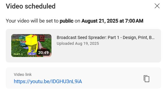 It's been a long, busy summer! Got a 2-part model video coming soon. Part-1 will be this Thursday A.M. so be sure to mark it on your calendar! Part-2 will be, well, when I get it done...sry...
youtu.be/IDGHU3nL9iA