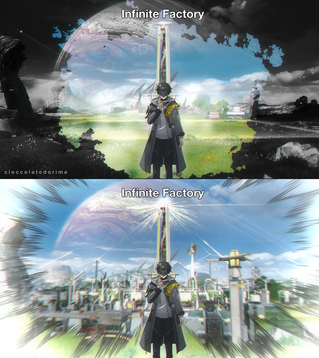 Can't wait to relive my headache during electronics class when building the factory😂
(old illustration)